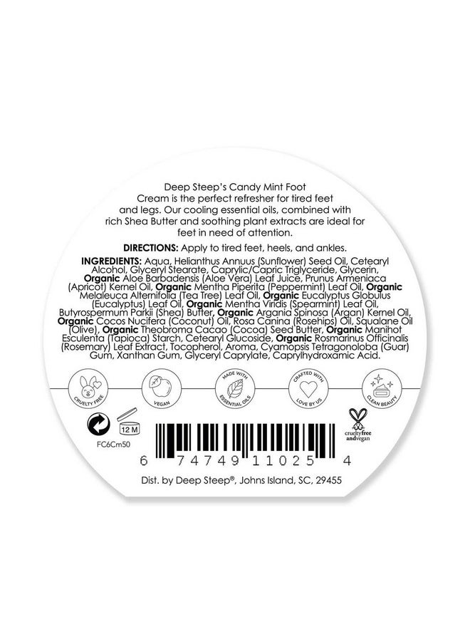 Deep Steep - Candy Mint Foot Cream 6 Oz - Image 1