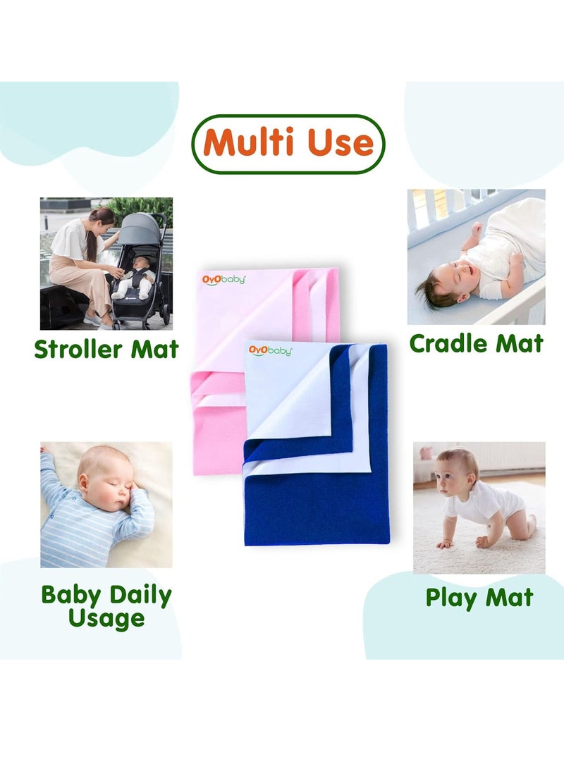 OYO BABY Toddler Baby Bed
  Sheet with Water Resistant and Easily Washable Dry Sheet, Extra Absorbent
  Washable Dry Sheet | Soft and Fleece Baby Bed Sheet for Toddler Kids, Large
  Size 140 X 100cm, Maroon - Image 5