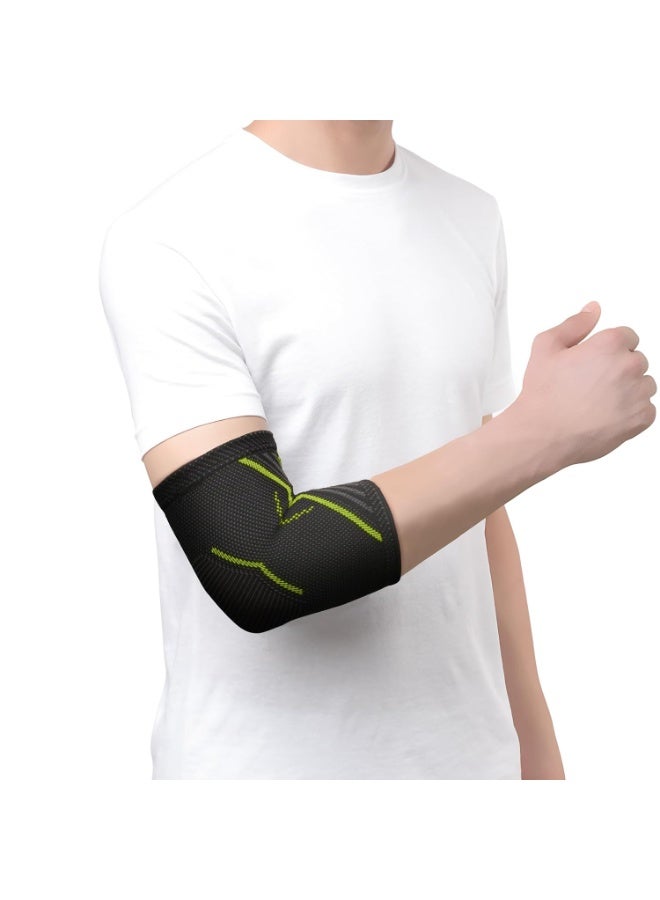 TYNOR Elbow Support Air, Black & Green, XL, 1 Unit - Image 1
