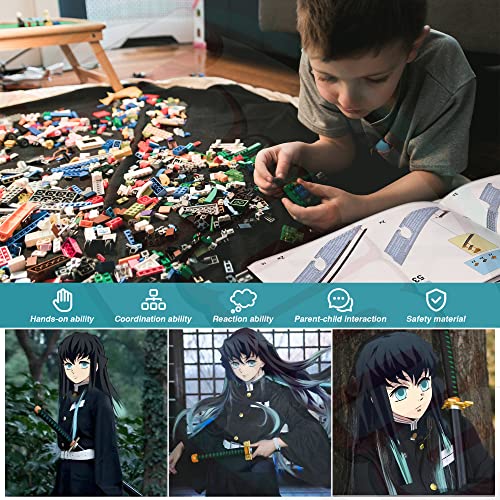 Jorumo Swords Building Sets for Adults and Kids, 40in Tokitou Muichirou Sword Building with Scabbard and Stand, Anime Sword Building Toy Katana Gift, 771 Pcs - Image 5