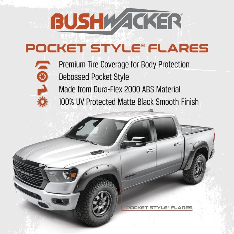 Bushwacker Pocket/Rivet Style Fender Flares for Ford F-150 - Image 3