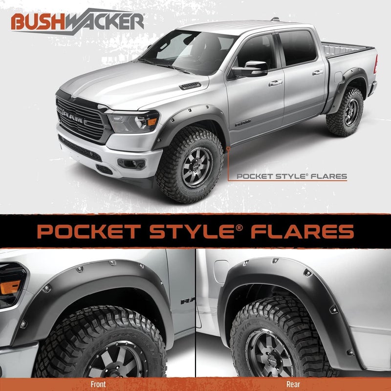 Bushwacker Pocket/Rivet Style Fender Flares for Ford F-150 - Image 2