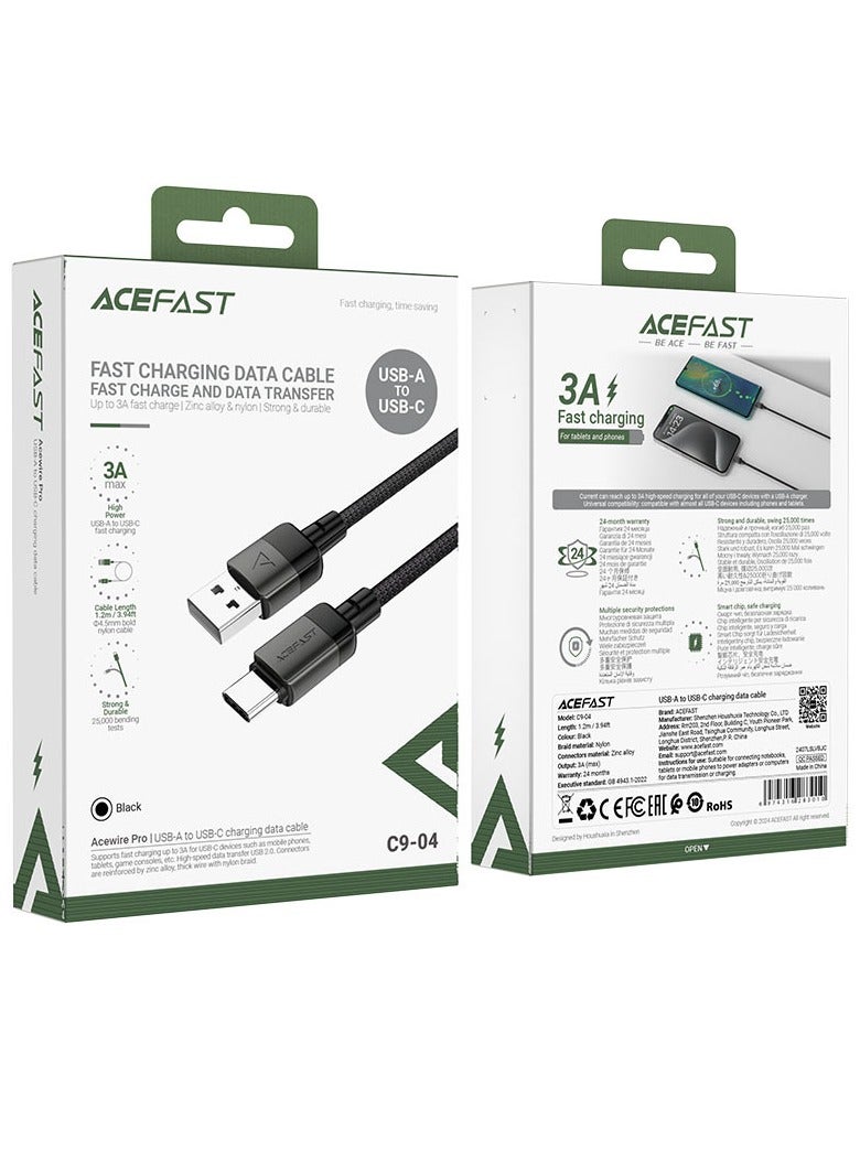 كابل بيانات الشحن ACEFAST C9-04 USB-A إلى USB-C.