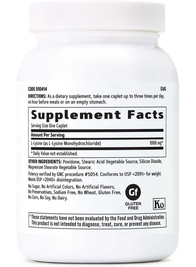 GNC L-Lysine 1000Mg - Image 2