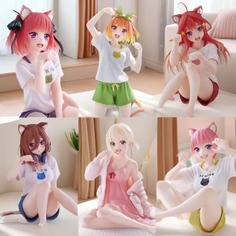 تمثال أنمي من PVC - أخوات ناكانو وآخرون، 12 سم - Image 1