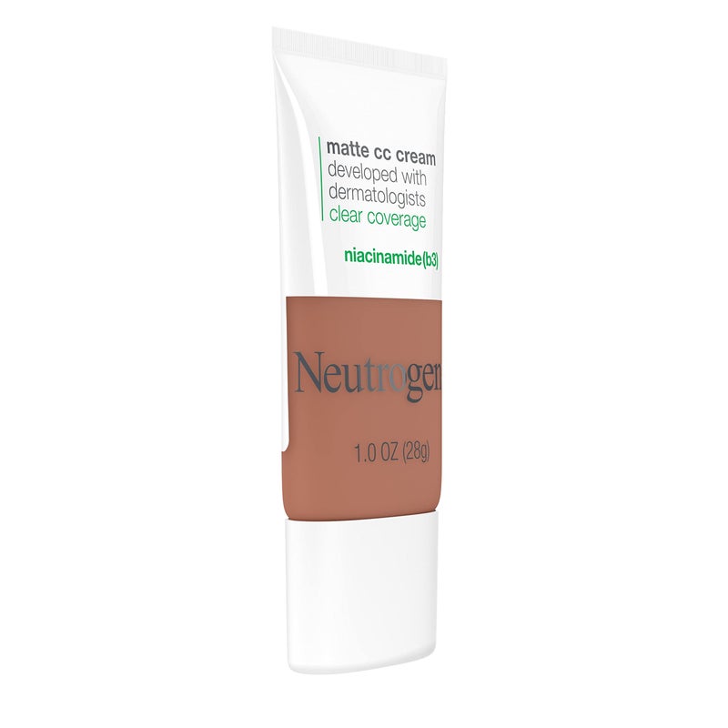 NEUTROGENA Clear Coverage Color Correcting Cream 1.0 oz. 8.0 / Amber - Image 4