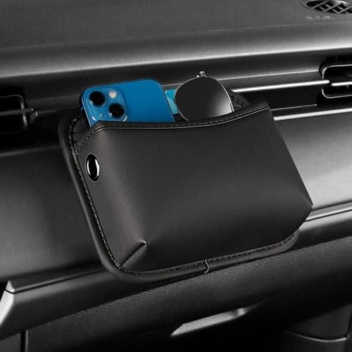 WedFeir Universal Car Side Pocket Organizer for Car Seat, PU Leather Car Pocket Pouch, Door, Window, Console, Keys Cards Cell Phone Sunglasses Holder for Car, Multifunctional Car Organizer Accessories. - Image 4