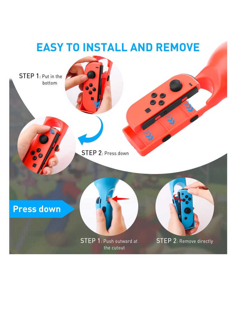 Sand Hammer Hand Grip, 2 Pcs Samba Maracas Game Hand Grips, for Samba de Amigo, Switch Sport Game Accessories Bundle of Left & Right, Compatible with Nintendo Switch/OLED Joycon Controller  - Image 4