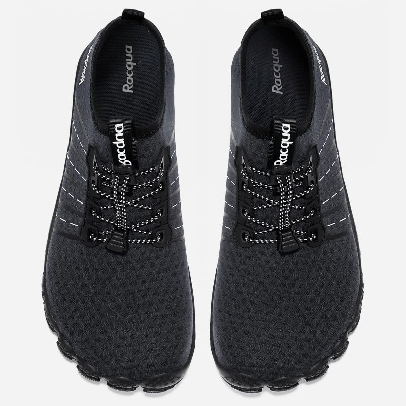 Racqua Pool Shoes Quick Dry Barefoot Water Aqua Sport Beach Swim Surf Hiking Diving Walking for Men Women Black 12 W/11 M - Image 4