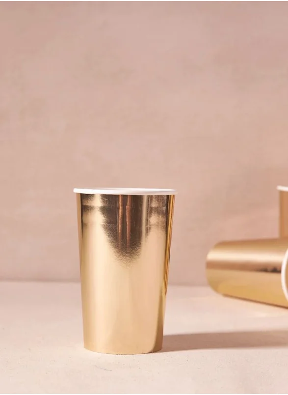Meri Meri Gold Highball Cups
