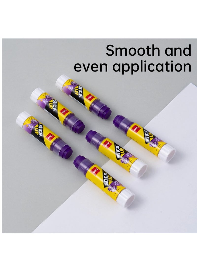 Deli 4-Piece Colour Changing Purple Glue Stick 8gm Content - Image 5