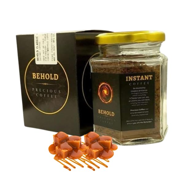 Behold Instant Coffee | Make Delicious Hot/Cold Coffee | Combo of 2, 80gm each (Caramel - 80gm, Caramel - 80gm)