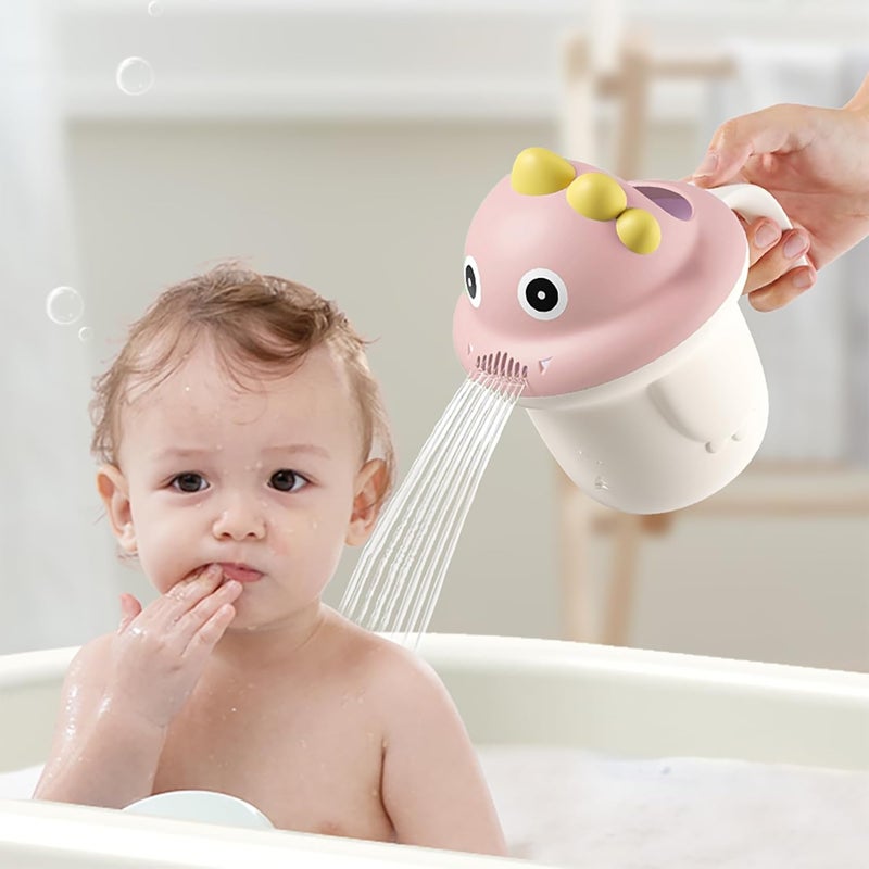 Hiprecky Rinse Shampoo Rinser Baby Rinse Cup Baby Bath Rinser Wash Hair Cup by Protecting Infant Eyes (Pink) - Image 1