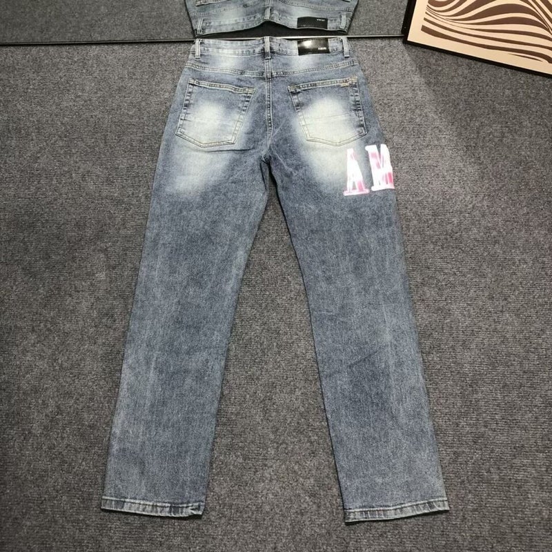 Unisex Casual Daily Denim Jeans - Image 5