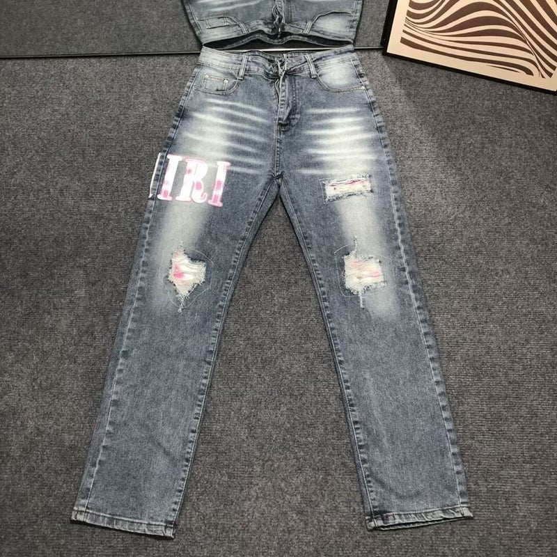 Unisex Casual Daily Denim Jeans - Image 4