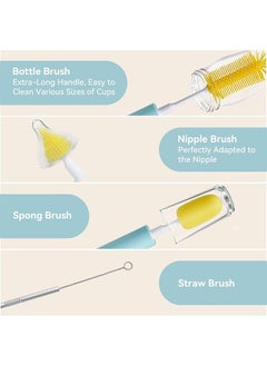 Lemon Electric Bottle Brush Cleaner, Electric Baby Bottle Brush Set with Nipple & Straw Brush, 2 Modes & 360° Rotation  - Image 4