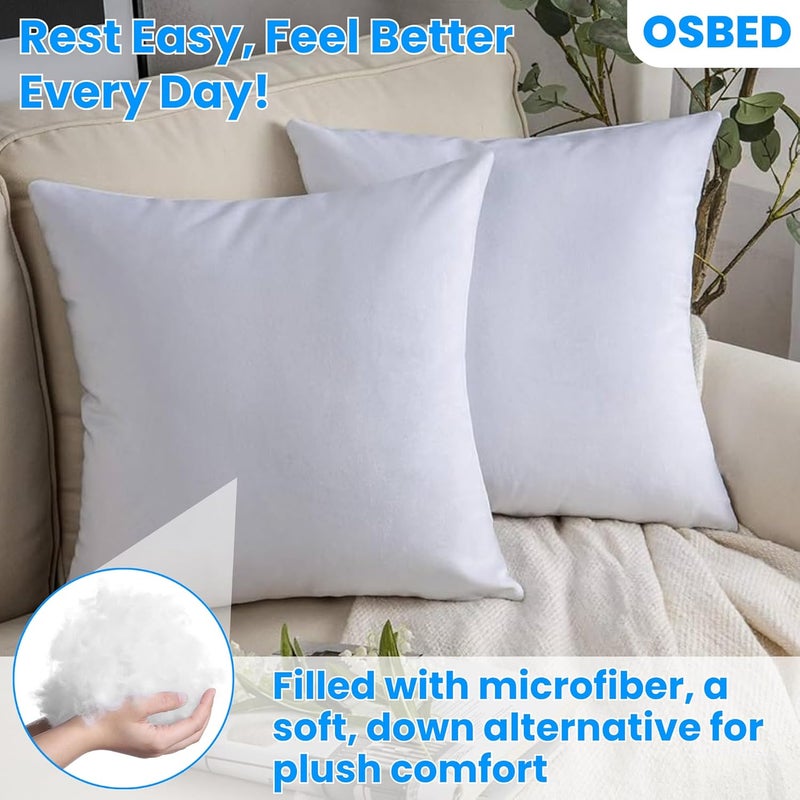 OSBED Soft Cushion Inserts for Home Decor - Pack of 2, 55 x 55 cm - Image 5