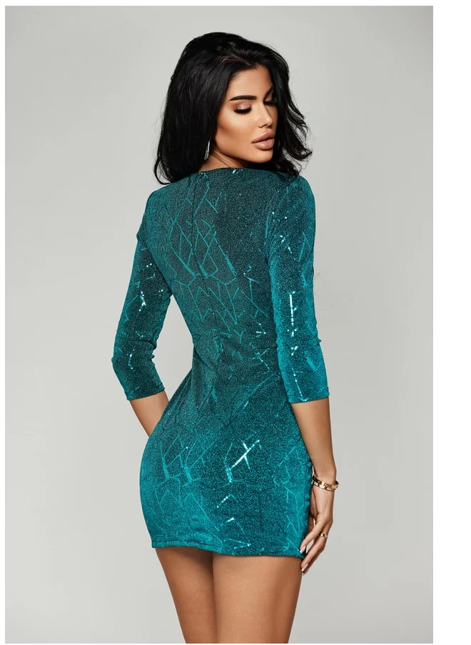 انيتاس My Bestie Green Sparkling Dress