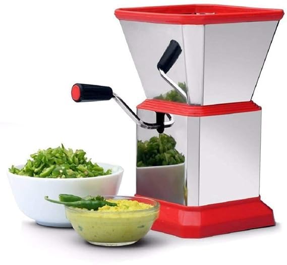 Awadh Plastic Stainless Steel Onion Chilly Dry Fruit Cutter Vegetable Chopper Chilli CutterChopper - Image 1