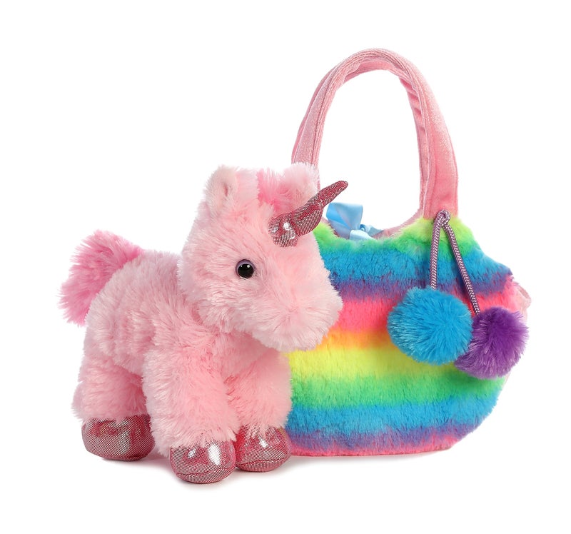 Aurora Fashionable Fancy Pals Rainbow Unicorn Stuffed Animal - On-The-go Companions - Stylish Accessories - Multicolor 7 Inches - Image 3