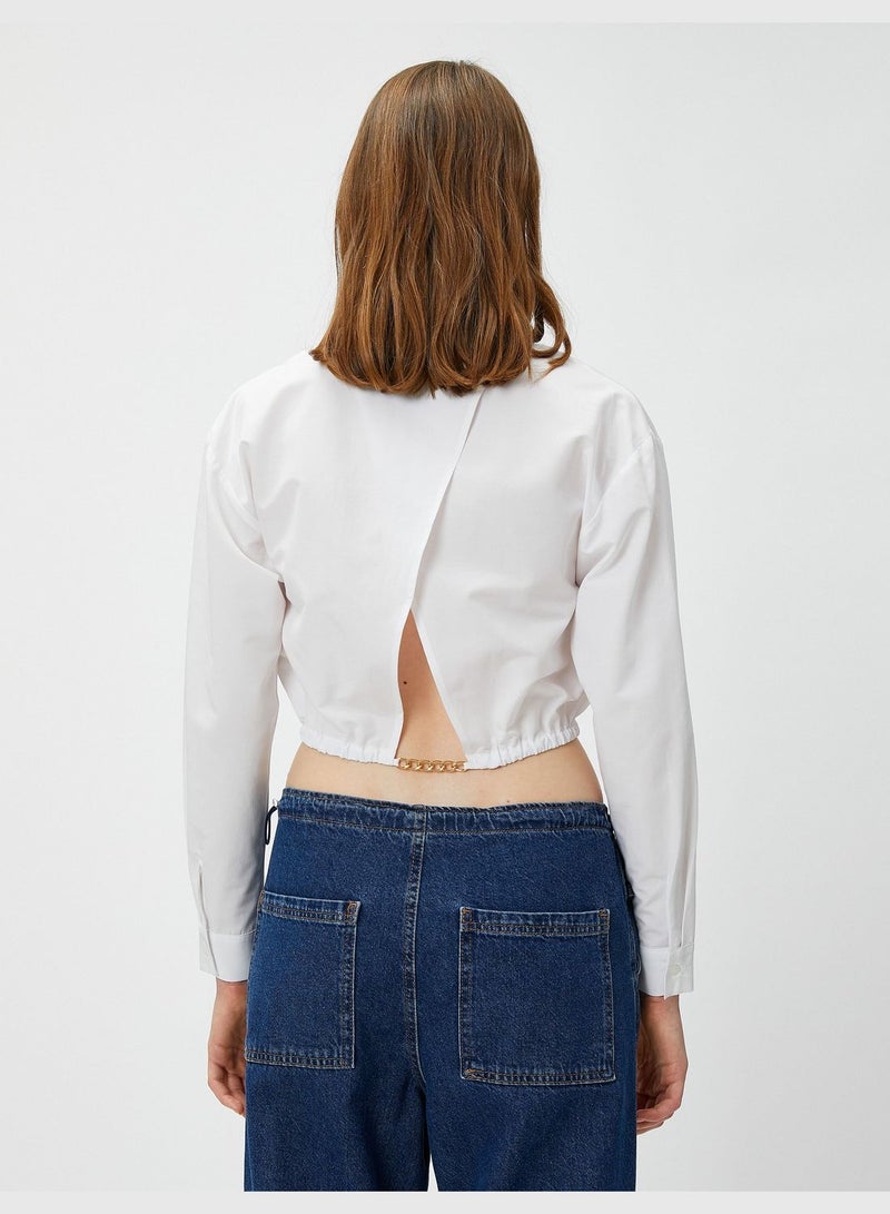 KOTON قميص قصير بتفاصيل ظهر مطوي - Image 4