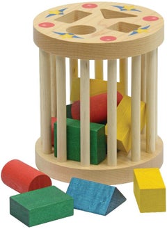 Maple Landmark Shape Sorter Round Cage - Made in USA  - Image 2
