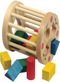 Maple Landmark Shape Sorter Round Cage - Made in USA  - Image 4