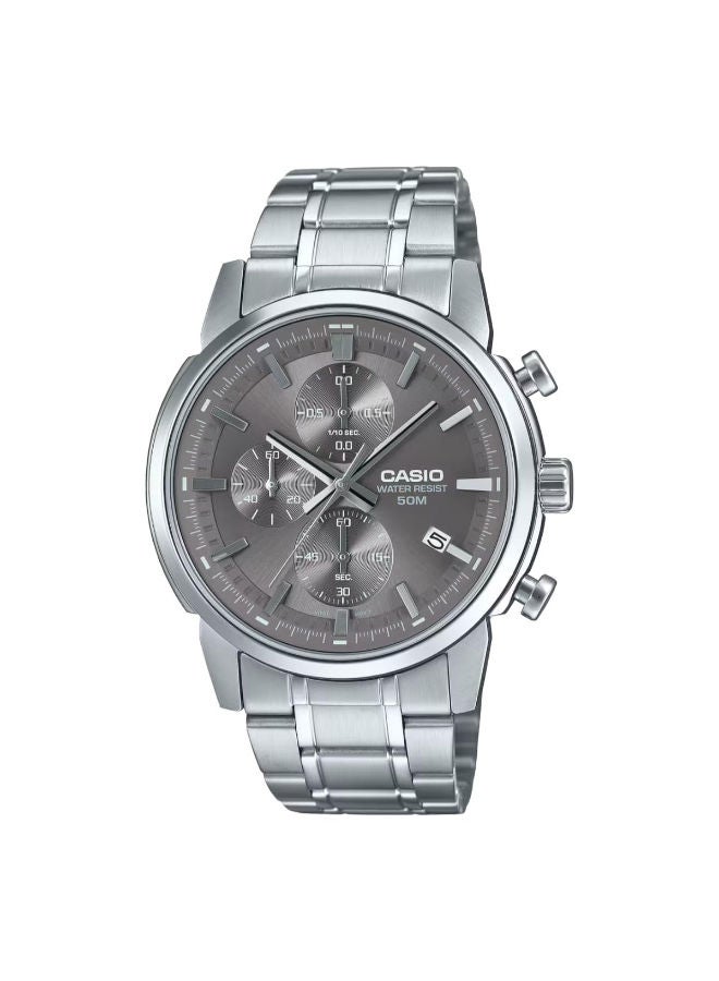 CASIO Stainless Steel Chronograph Wrist Watch  MTP-E510D-8AVDF - Image 1