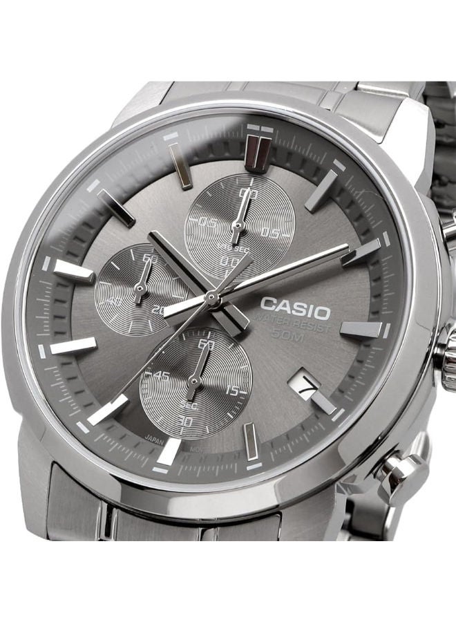 CASIO Stainless Steel Chronograph Wrist Watch  MTP-E510D-8AVDF - Image 2