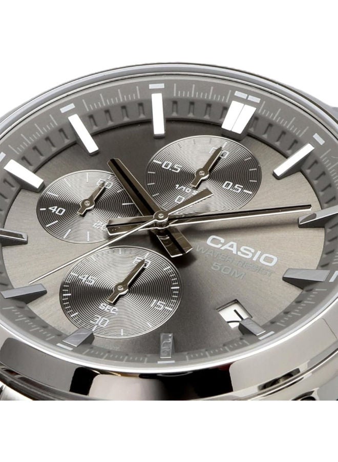 CASIO Stainless Steel Chronograph Wrist Watch  MTP-E510D-8AVDF - Image 3