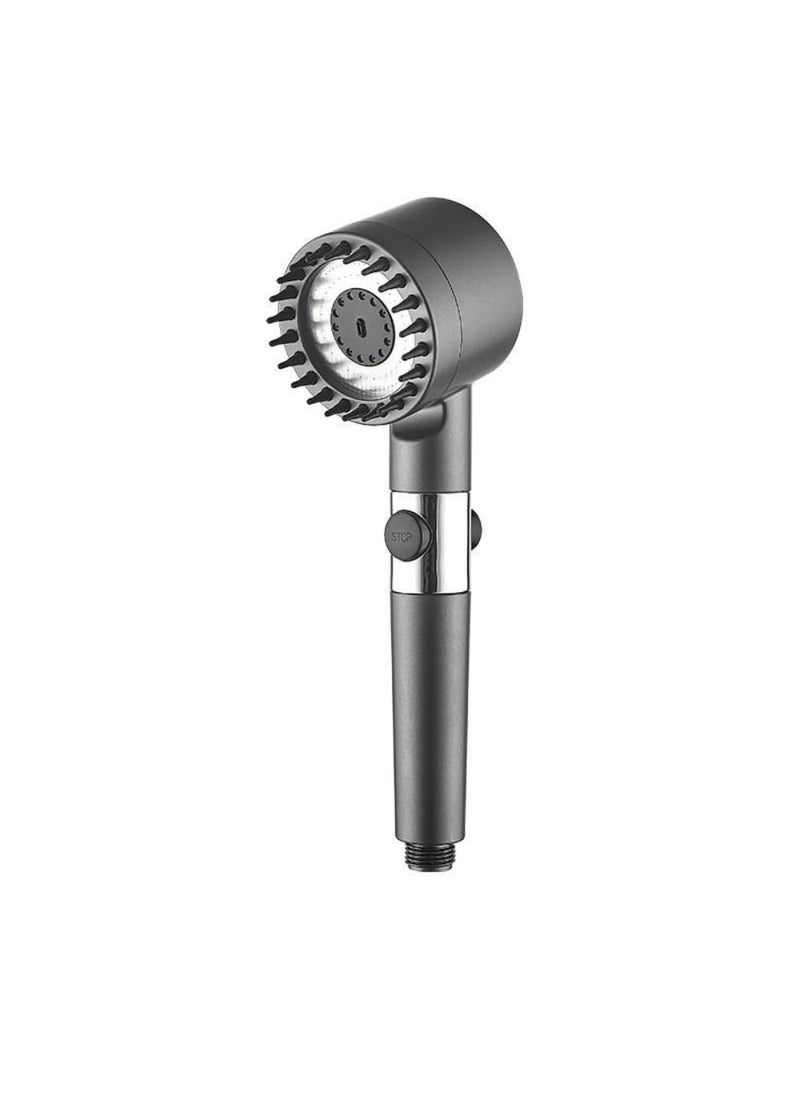 IRIS iRiS Handheld Shower Black Filtered Water High Pressure 3 Gear Spray and Convenient Pause Switch for Ultimate Shower Experience  - Image 1