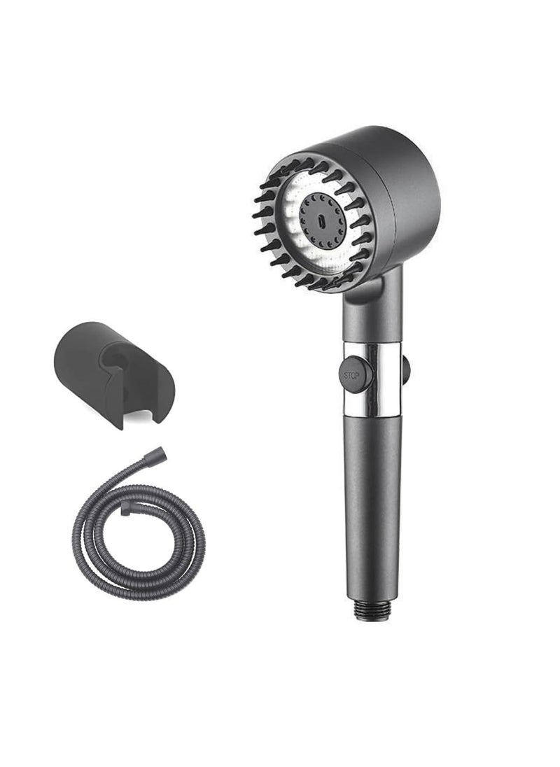 IRIS iRiS Handheld Shower Black Filtered Water High Pressure 3 Gear Spray and Convenient Pause Switch for Ultimate Shower Experience  - Image 2