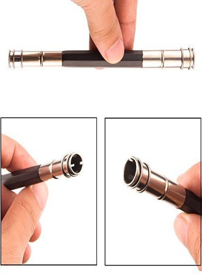 Definite أقلام رصاص جرافيت للرسم من Definite Art للفنانين والطلاب مع أدوات مزج فنية ورقية، وموسع قلم رصاص مزدوج الجوانب بطول 13 سم (عبوة من 24 قلم رصاص، و6 أدوات مزج، وموسع قلم رصاص) - Image 4