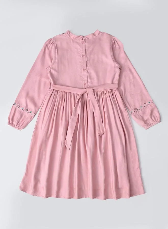 BELLA MODA Embroidered Babydoll Dress