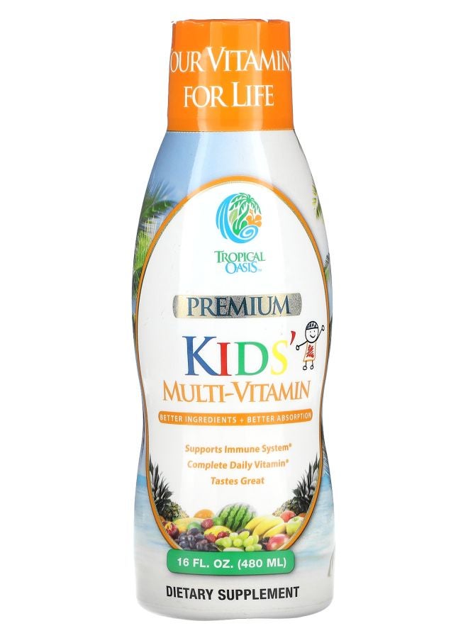 Tropical Oasis Premium Kids' Multi-Vitamin 16 fl oz (480 ml) - Image 1