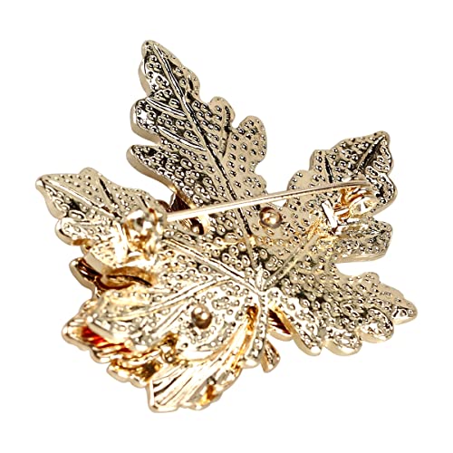BinaryABC Thanksgiving Brooch Pin,Autumn Fall Leaves Brooch Pin,Maple Leaf Lapel Pin, Thanksgiving Jewelry Accessory Gifts Decoration - Image 5