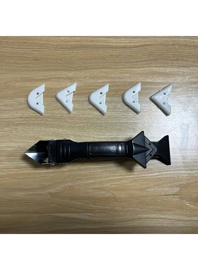 5 In 1 Multi Purpose Caulk Remover Tool Kit Grout Sealant Scraper No Electricity Needed - Image 1
