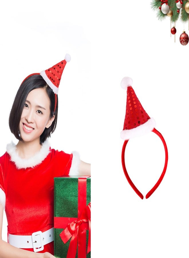 Macute Red Santa Hat Headband - Exquisite Christmas & Halloween Fashion Costume Party Hat - Image 2
