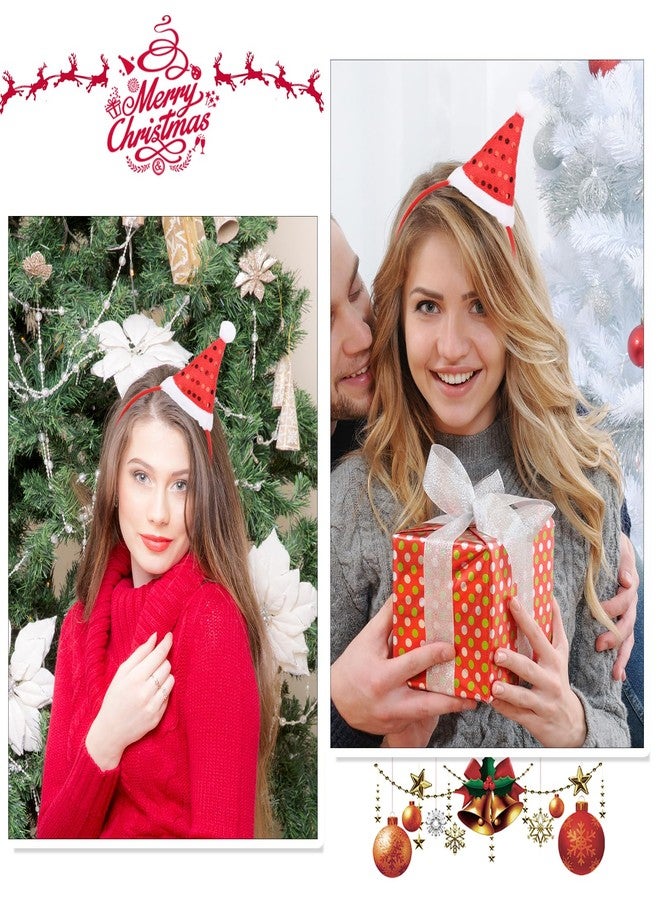 Macute Red Santa Hat Headband - Exquisite Christmas & Halloween Fashion Costume Party Hat - Image 3