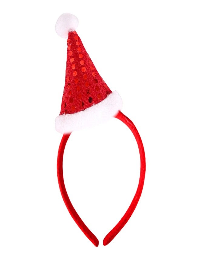 Macute Red Santa Hat Headband - Exquisite Christmas & Halloween Fashion Costume Party Hat - Image 1