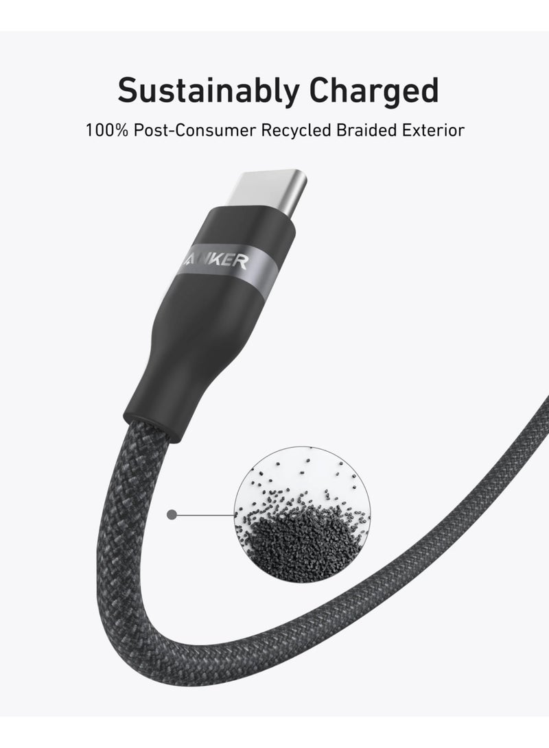 كابل أنكر USB-C إلى USB-C 6 قدم 240 واط - أسود | A82E2H12 - Image 5