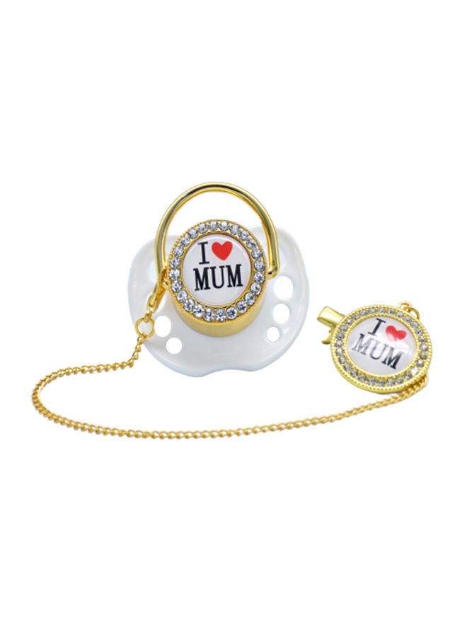 NIBEMINENT Love Flag Bling Baby Pacifier - Image 1