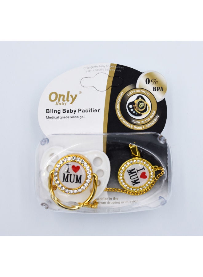 NIBEMINENT Love Flag Bling Baby Pacifier - Image 3