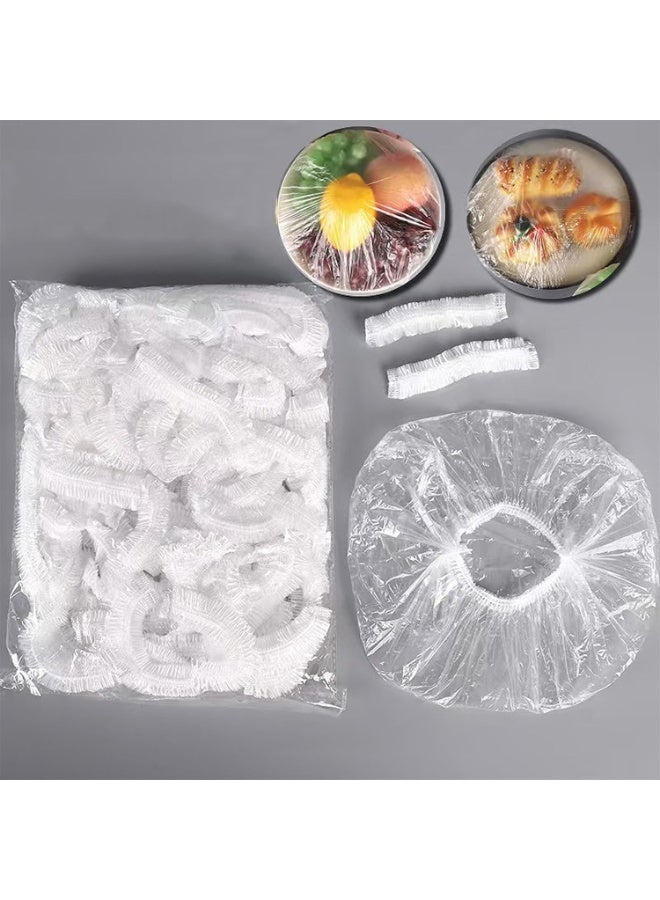 Transparent Elastic Food Covers for Bowls, Cups and Pots, 100 Pack - Image 2
