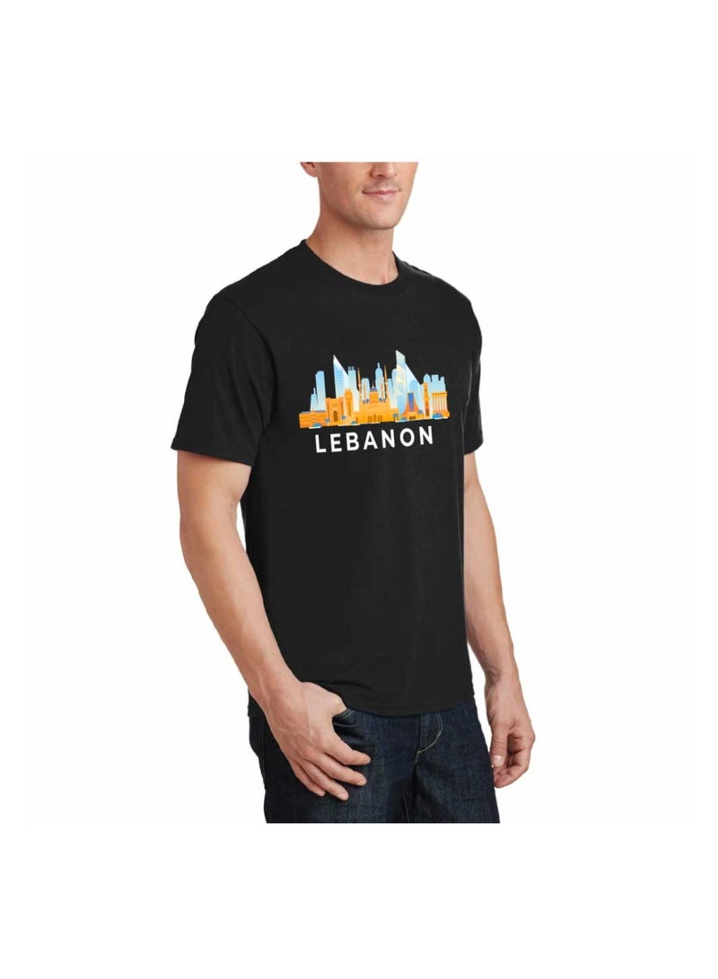 Lebanese Adult Mens T-Shirt Round Neck Short Sleeve Cotton Tshirt-Ideal For Independence Day Celebrations And Everyday Wear - Image 4