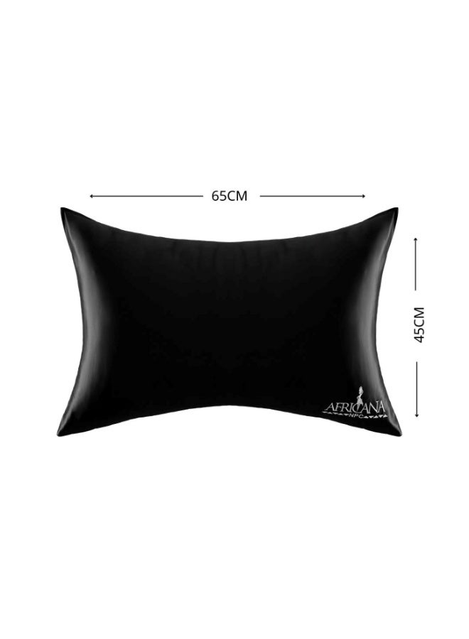 AFRICANANPC Luxury Satin Pillowcase-Black - Image 2