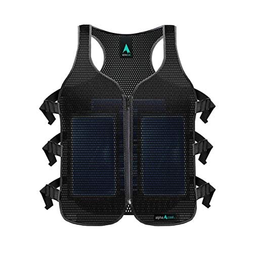 AlphaCool Frosty Mesh Ice Vest for Men and Women – Cooling Vest with Ice Packs, 2 Sets – Three Gel Pad Pockets – Adjustable Straps for Custom Fit Black One Size - Image 2