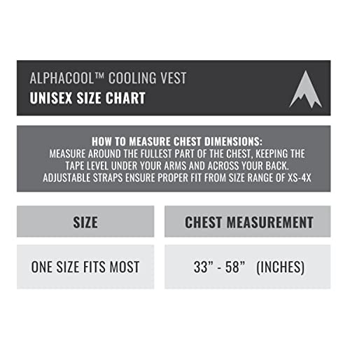 AlphaCool Frosty Mesh Ice Vest for Men and Women – Cooling Vest with Ice Packs, 2 Sets – Three Gel Pad Pockets – Adjustable Straps for Custom Fit Black One Size - Image 4