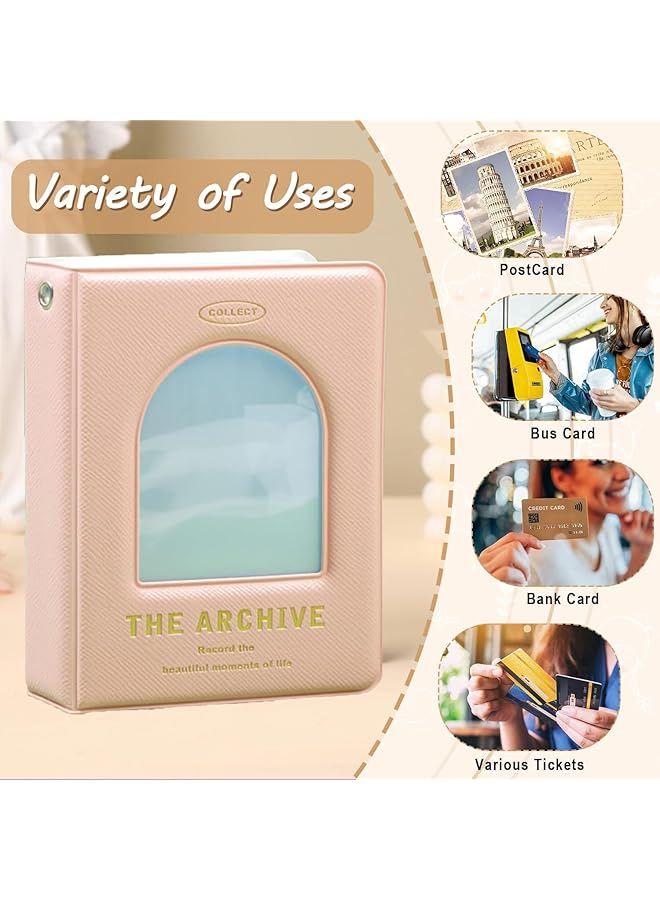 Bolivia's Mini Photo Album 3 Inch Hollow Photocard Binder Holder With 40 Pockets Photo Album For Collecting Picture Name Id Business Cards Camera Cards Kpop Photocard Holder Book Green  - Image 3