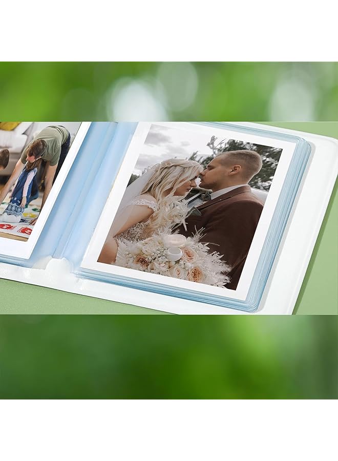 Bolivia's Mini Photo Album 3 Inch Hollow Photocard Binder Holder With 40 Pockets Photo Album For Collecting Picture Name Id Business Cards Camera Cards Kpop Photocard Holder Book Green  - Image 5